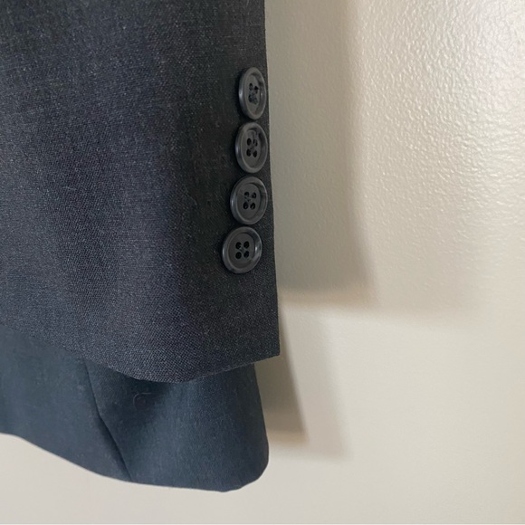 Stafford Blazer Men’s Dark Gray Two Button Wool Sport Jacket EUC - Picture 5 of 13